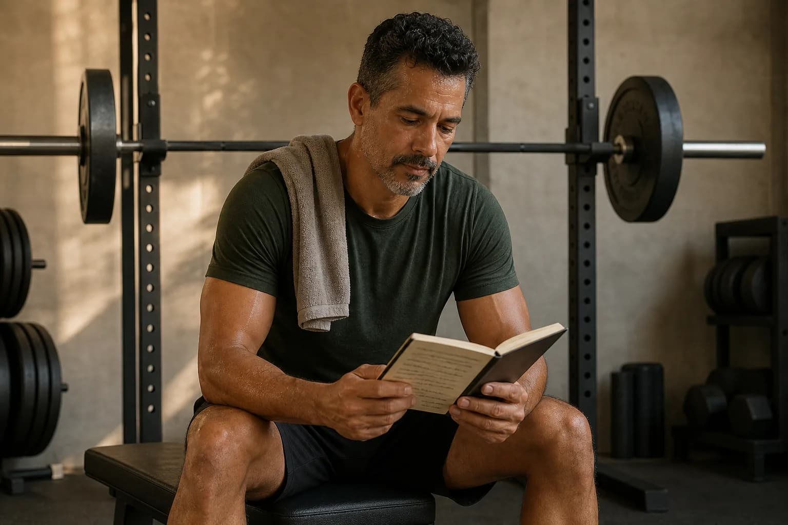 An athlete reviewing set counts and training volume after a session