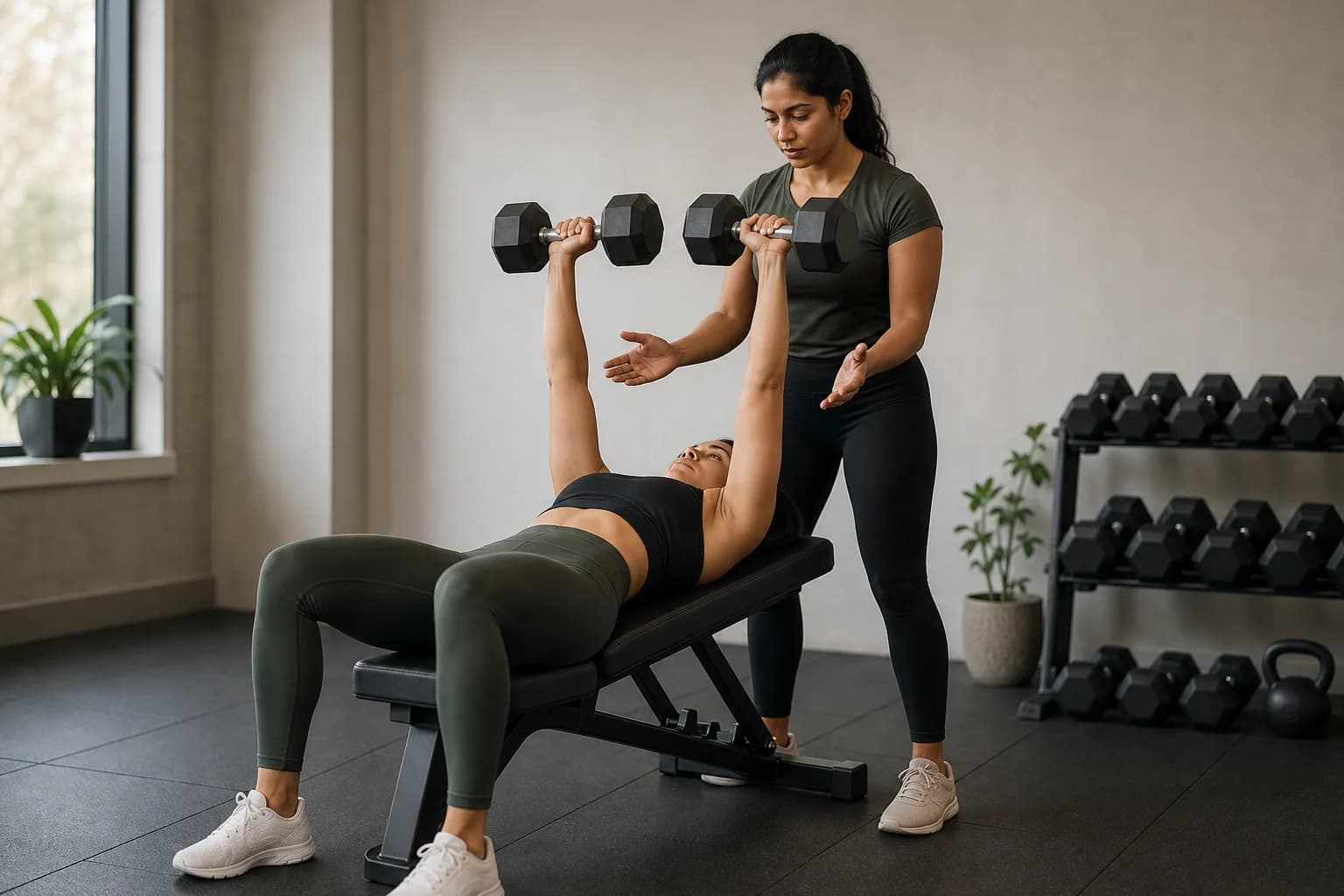 An athlete completing a controlled bodyweight strength set